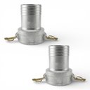 Ver imagem 1 de Kit 02 Engates Rápido Mangote Fêmea Espigão 2 Polegadas em Alumínio