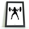 QUADRO DECORATIVO CROSSFIT WOMAN COM VIDRO - 30x50 - 1
