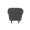 Ver imagem 6 de Poltrona Decorativa Dália Suede Cinza Pés Madeira Mz Decor