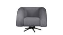 Ver imagem 1 de Poltrona Micheli 94cm Base Reclinável Veludo: Cinza