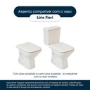 Ver imagem 4 de Assento Sanitário Soft Close Lirio Preto para Vaso Fiori