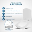 Ver imagem 5 de Assento Sanitário Soft Close Lirio Preto para Vaso Fiori