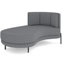 Ver imagem 1 de Chaise Longue Divã 164cm Braço Esquerdo Logus D06 Bouclê Cinza - Mpozenato