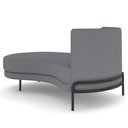 Ver imagem 5 de Chaise Longue Divã 164cm Braço Esquerdo Logus D06 Bouclê Cinza - Mpozenato