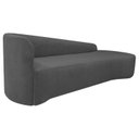 Ver imagem 4 de Recamier Curvo Orgânico 180cm 3 Lugares Lado Direito para Sala Estar em Linho Paris