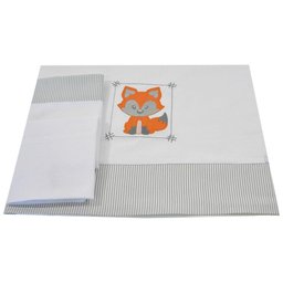 Lençol de Mini Berço Raposa - 1