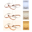 Ver imagem 4 de Lustre Pendente Moderno Infinity Led 45w Rose Multicor Bivolt
