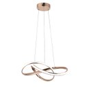 Ver imagem 2 de Lustre Pendente Moderno Infinity Led 45w Rose Multicor Bivolt