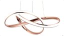Ver imagem 5 de Lustre Pendente Moderno Infinity Led 45w Rose Multicor Bivolt