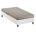 Ver imagem 1 de Cama Box Solteiro: Colchão Espuma D33 Herval Cannes + Base Crc Corano White (88x188)