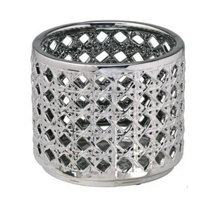 Vaso Decorativo Vazado Prata G Espressione 335-114