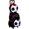 Kit Conjunto Mochila Escolar Infantil Menino Futebol Bola Rodinha Grande com Lancheira Térmica - Pre - 1