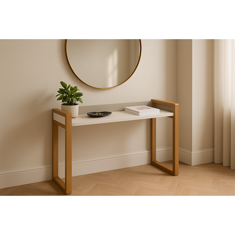 Aparador New Design Moderno Pés em Madeira Pinus Resistente:off White