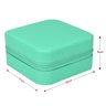 Estojo Caixinha Porta Joias Pequeno Compacto com Fecho:Verde - 5