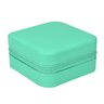 Estojo Caixinha Porta Joias Pequeno Compacto com Fecho:Verde - 4