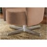 Poltrona Paris Com Base Giratória Suede Animale Capuccino - Ibiza - 3