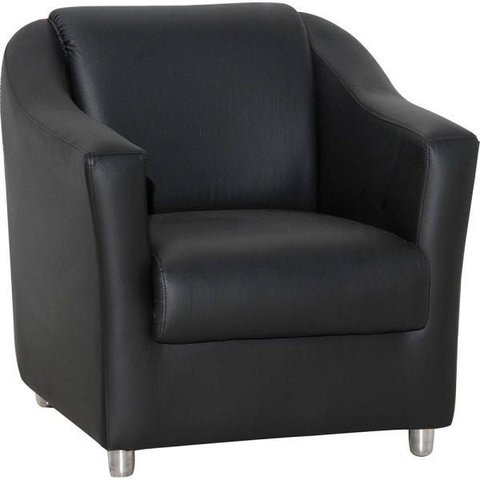 Poltrona Mx Bia Couro Sintético Preto - Matrix