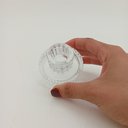 Ver imagem 5 de Castiçal Decorativo de Vidro Transparente 6x6x6cm Porta Vela Mesa Jantar Sala