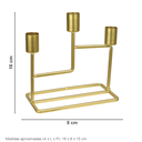 Ver imagem 2 de Castiçal Decorativo de Vidro Transparente 6x6x6cm Porta Vela Mesa Jantar Sala