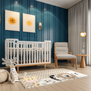 Ver imagem 3 de Tapete Quarto Infantil Savana Antiderrapante e Antialérgico