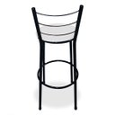 Ver imagem 5 de Kit 2 Banquetas Alta Bistrô Aço Preto Assento Branco
