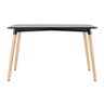 Conjunto de Mesa Eames 120 X 80cm Preto + 4 Cadeiras Eames Botonê - 4