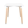 Conjunto Mesa Retangular 120 X 80cm Branco + 4 Cadeiras Eames Eiffel Botonê Cinza Claro - 7