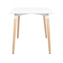 Ver imagem 7 de Conjunto Mesa Retangular 120 X 80cm Branco + 4 Cadeiras Eames Eiffel Botonê Cinza Claro