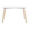 Conjunto Mesa Retangular 120 X 80cm Branco + 4 Cadeiras Eames Eiffel Botonê Cinza Claro - 6