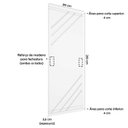 Ver imagem 2 de Porta de Madeira Frisada U.v 210cm X 80cm - R30k:mogno