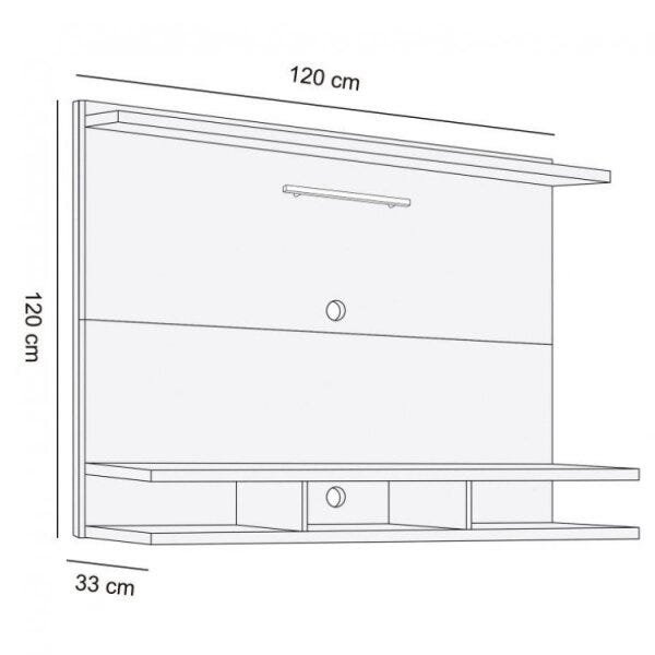 Painel Para TV Até 42 Polegadas Bari Novo Horizonte | MadeiraMadeira