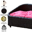 Ver imagem 2 de Cama Pet Chaise Pet Retangular Fibra Alumínio Cão e Gato Capuccino