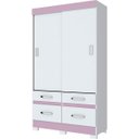 Ver imagem 6 de Guarda-Roupa Solteiro 2 Portas de Correr 4 Gavetas Flex Color Briz