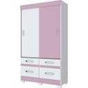 Ver imagem 5 de Guarda-Roupa Solteiro 2 Portas de Correr 4 Gavetas Flex Color Briz