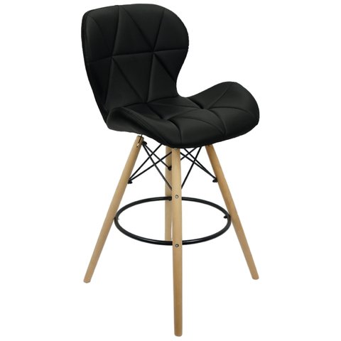 Banqueta Slim Eiffel Wood Estofada 