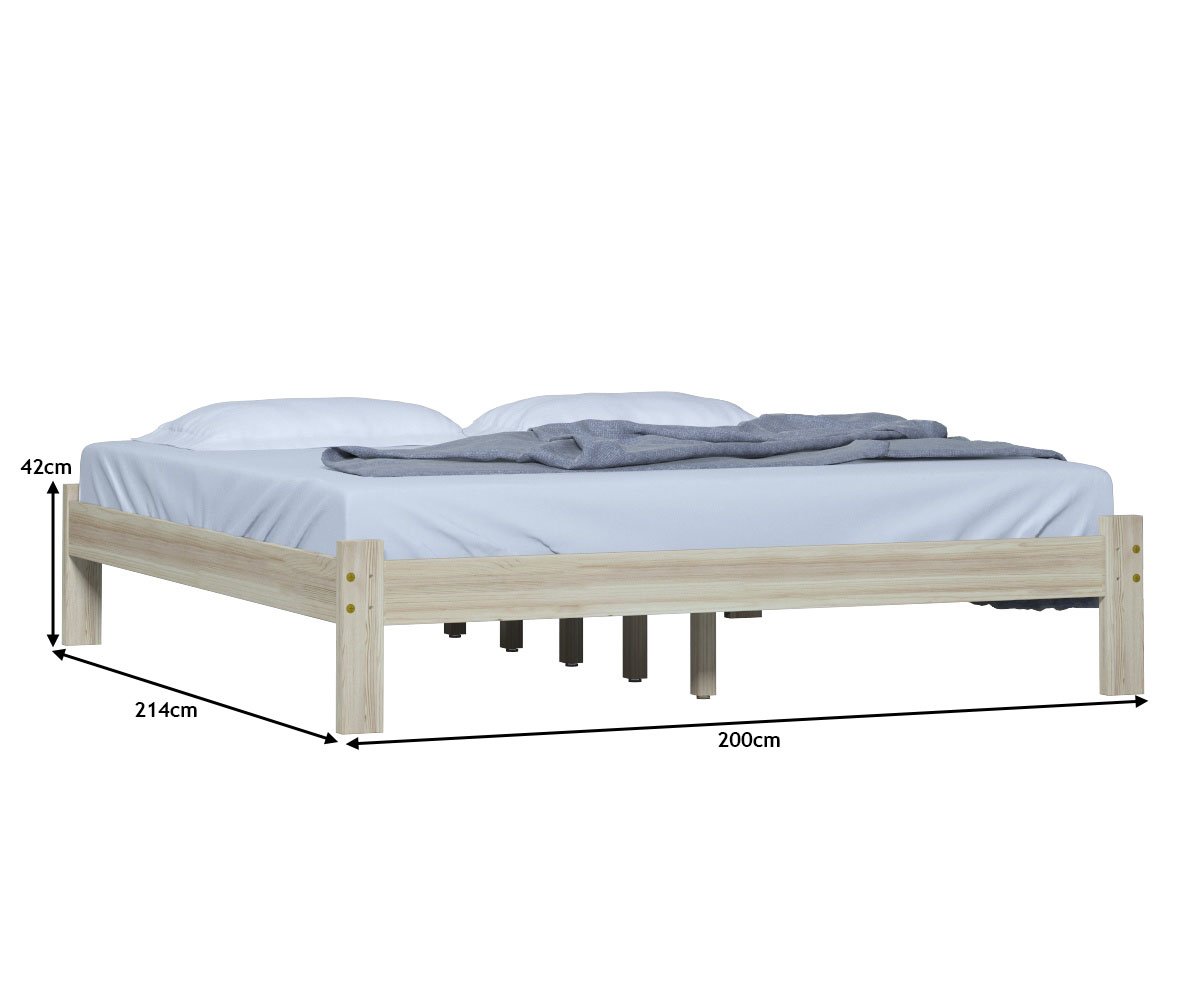 Cama Turca King Size Madeira Reforçada Cor Natural - 3