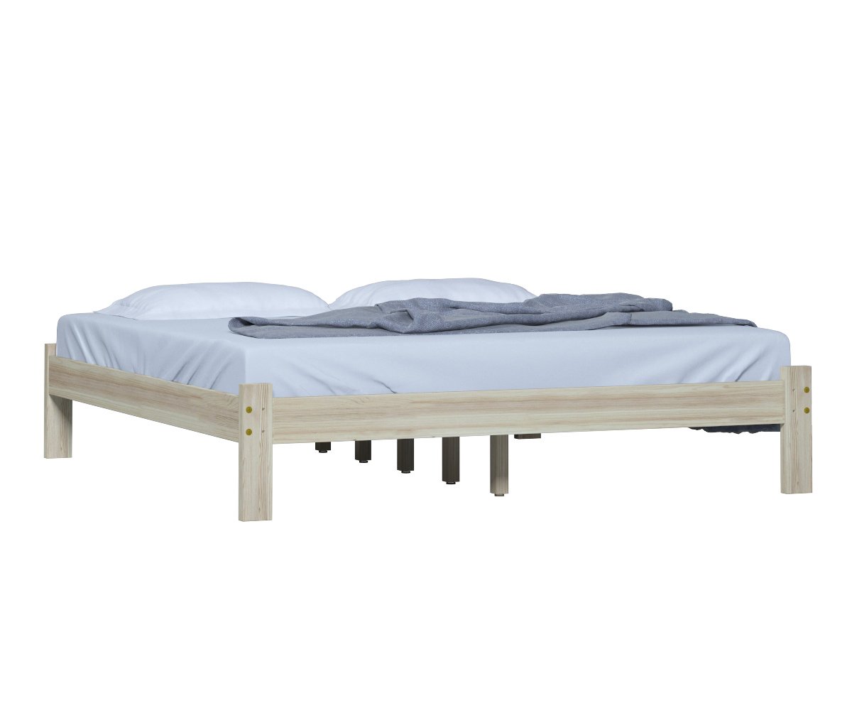 Cama Turca King Size Madeira Reforçada Cor Natural - 2