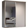 Guarda-roupa Casal 2 Portas 4 Gavetas 100% Mdf Galiano Grann/cinza Cobalto 9902e1 - Foscarini - 3