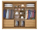 Ver imagem 2 de Guarda Roupa Casal 6 Gavetas com Espelho - Bragança-peroba/off White - Móveis Europa