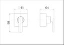 Ver imagem 3 de Acabamento para Registro Stillo Docol Para Base Deca 1/2", 3/4" e 1" Grafite