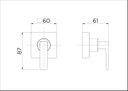 Ver imagem 3 de Acabamento para Registro Docolbase 1/2", 3/4" e 1" Docol Stillo Grafite