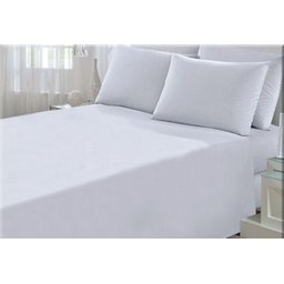 Jogo de Lençol Branco Casal Padrão 4 Peças Algodão Percal 150 Fios - 1