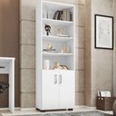 Ver imagem 1 de Estante Livreiro Sevilha 5 Prateleiras com 2 Portas Branco Marca Sevilha
