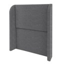 Ver imagem 1 de Cabeceira Solteiro 100 cm com Frame Imperial Boucle Cinza Impo