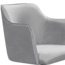 Ver imagem 4 de Poltrona Camélia Base Giratória de Madeira Veludo