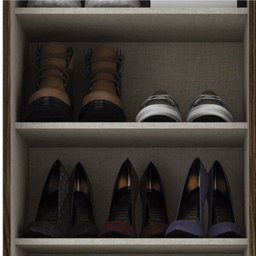 Sapateira 1 Porta com Espelho 6 Prateleiras Duetto Henn - 8