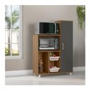 Ver imagem 2 de Balção Armario Microondas C/ Fruteira e Porta Anne Mel Grafite Madine