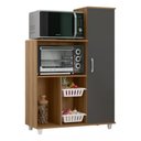 Ver imagem 1 de Balção Armario Microondas C/ Fruteira e Porta Anne Mel Grafite Madine