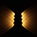 Ver imagem 4 de Arandela Luminaria Parede 8w Iluminaçao 8 Fachos Luz Led Decoraçao Segurança Casa Rua Garagem Varand