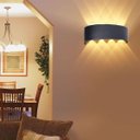 Ver imagem 7 de Arandela Luminaria Parede 8w Iluminaçao 8 Fachos Luz Led Decoraçao Segurança Casa Rua Garagem Varand